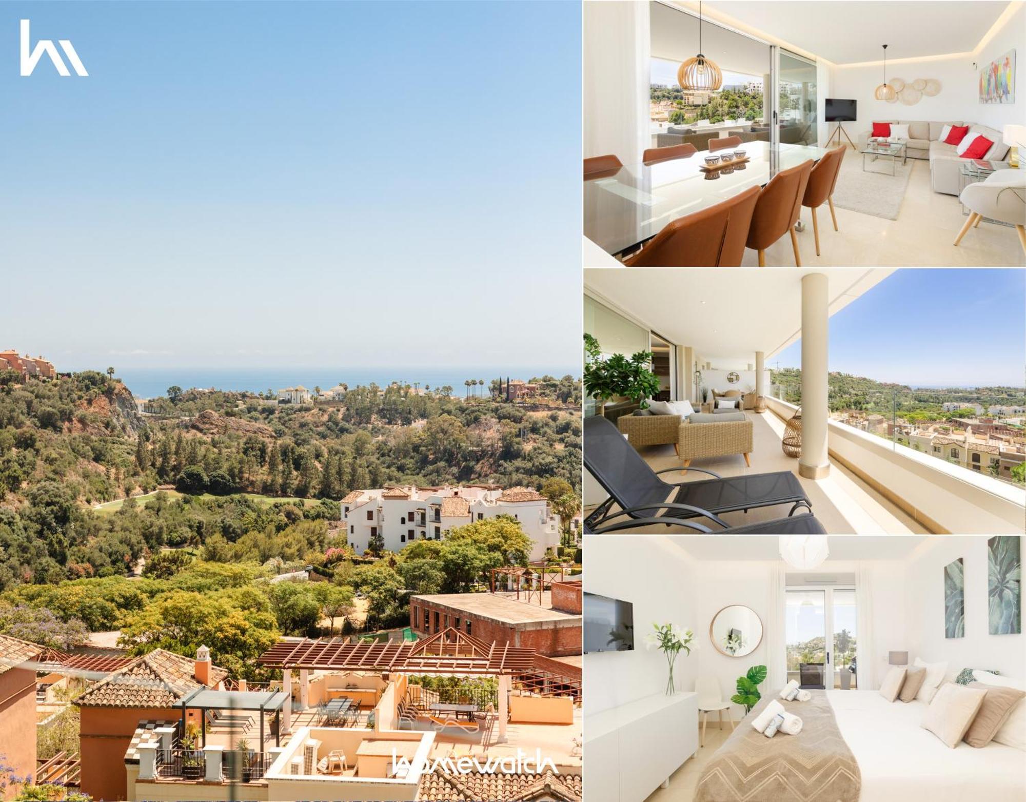 Modern Apartment, With Large Private Terrace And Panoramic Sea Views, In Бенахавис Экстерьер фото